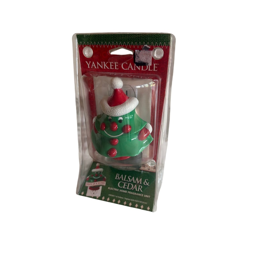Yankee Candle Electric Fragrance Green Balsam & Cedar Christmas Tree Santa Hat